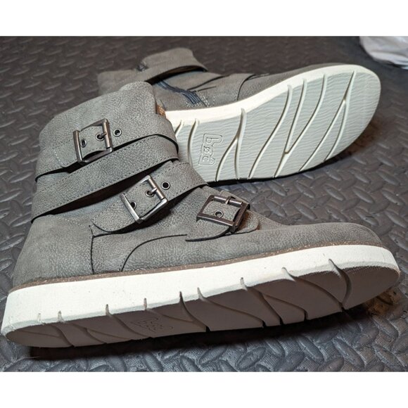 b.o.c. new WOMENS GREY Kiley buckle boot size 9M MOTO BOOT - Picture 6 of 7
